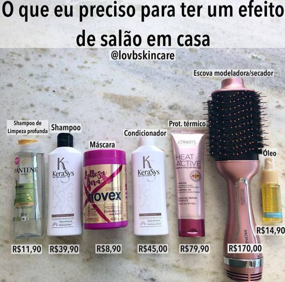 Fashion Efeito de salão em casa 