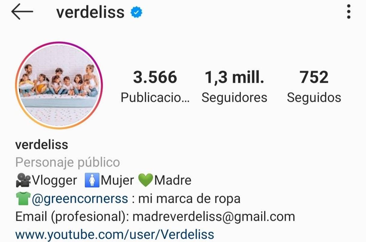 Fashion Perfil de Instagram: verdeliss