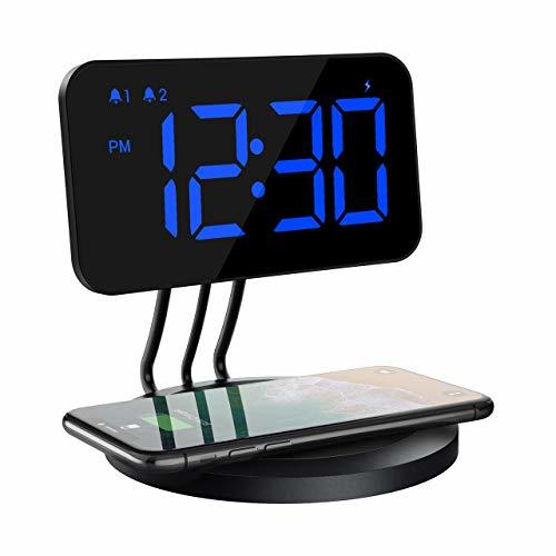 Social Mpow Reloj Despertador Digital con Cargador Inalámbrico
