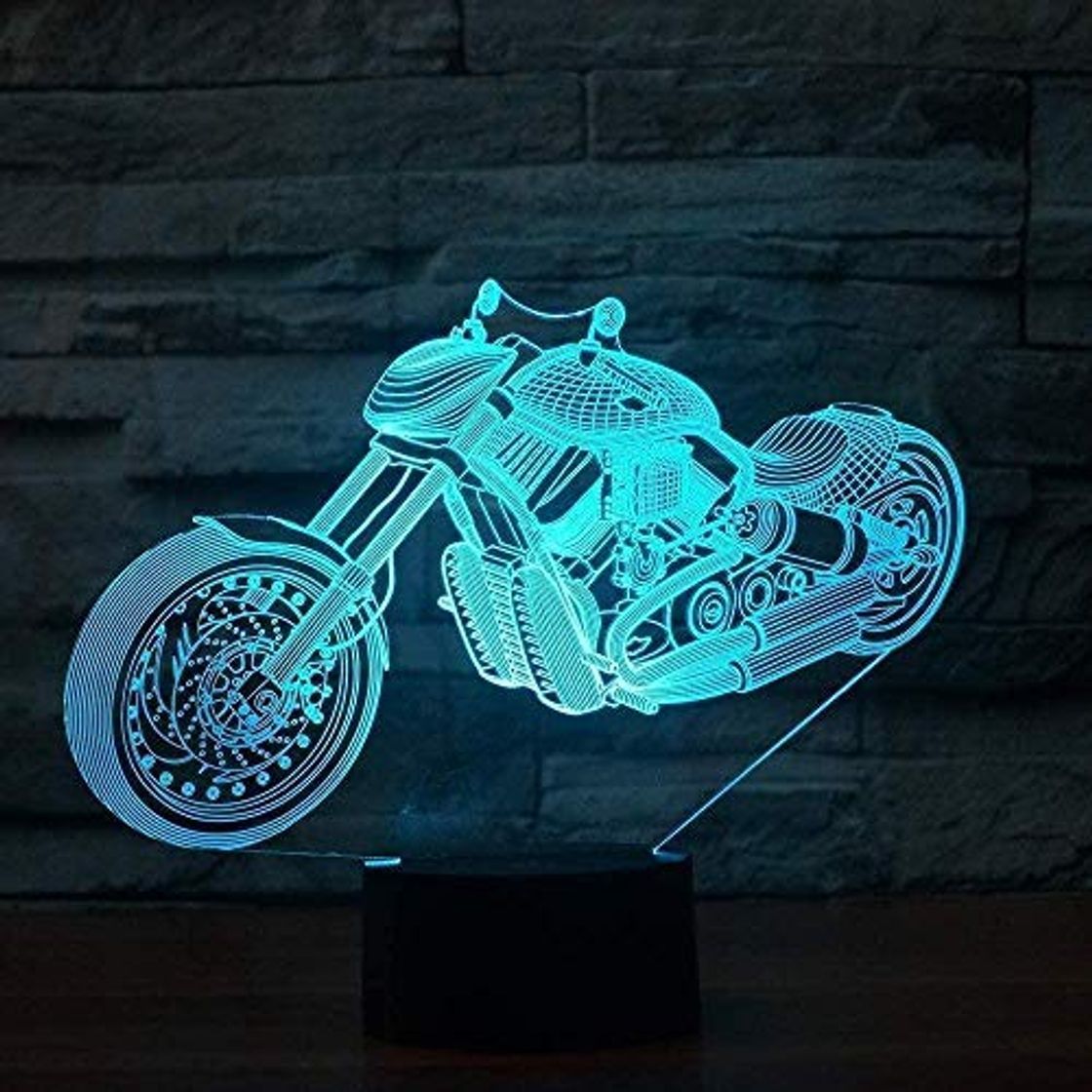 Social Accesorios de juegos para escritorios Regalos de Navidad Lámpara creativa 3D 7 colores Luz de noche LED intercambiable Regalos de vacaciones de Navidad Lámparas de mesa niño Junto a la bombilla inte