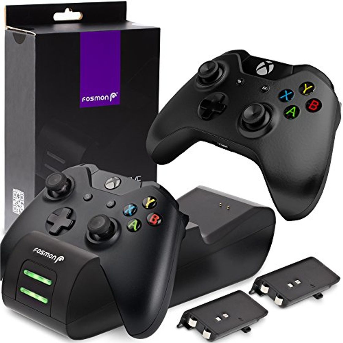 Product Fosmon Dual Base de Cargador Compatible con Mando Xbox One/One S/One X/Elite,