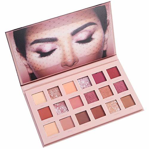 Beauty ouying1418 18 Colors NUDE Eye Shadow Makeup Pearl Metallic Eyeshadow Palette Makeup