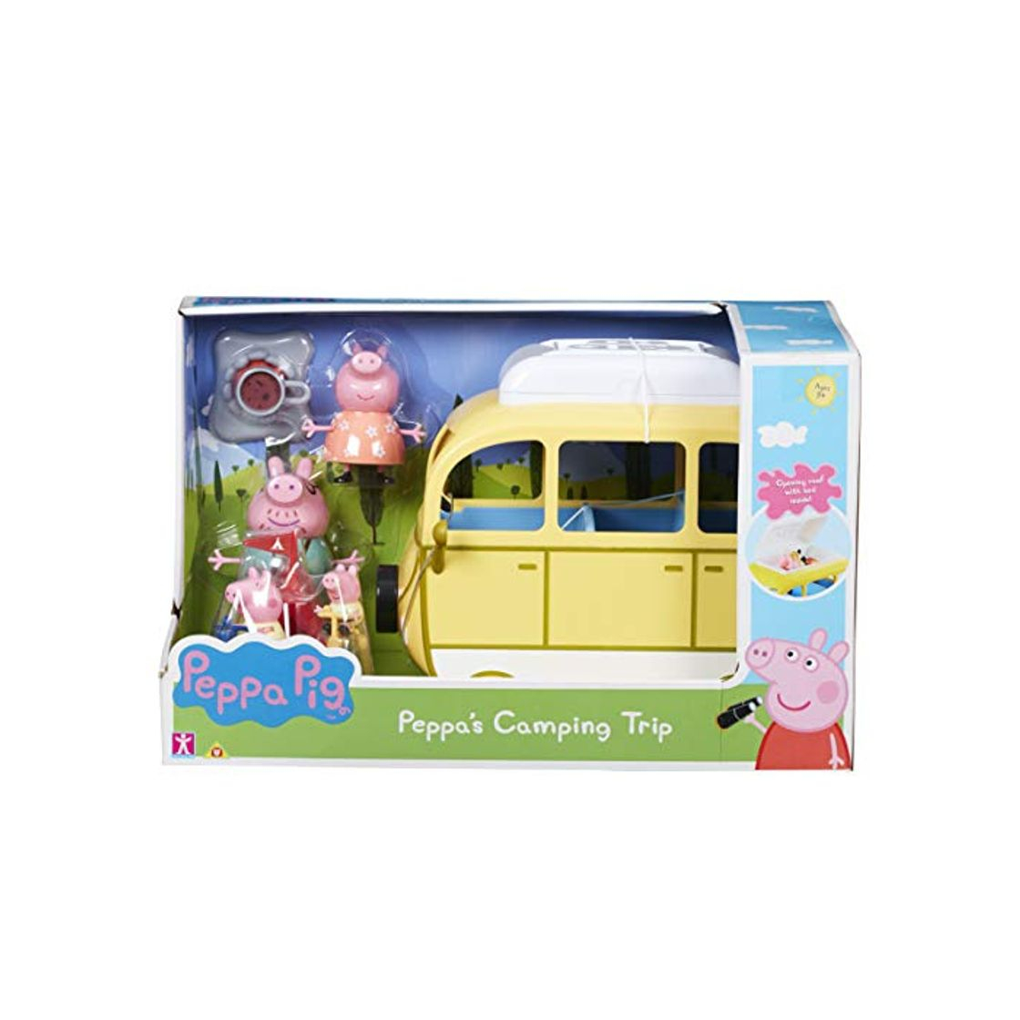 Products Peppa Pig 6922 Camping Trip PLAYSET, Multi Juego DE Viaje, Multicolor, 0