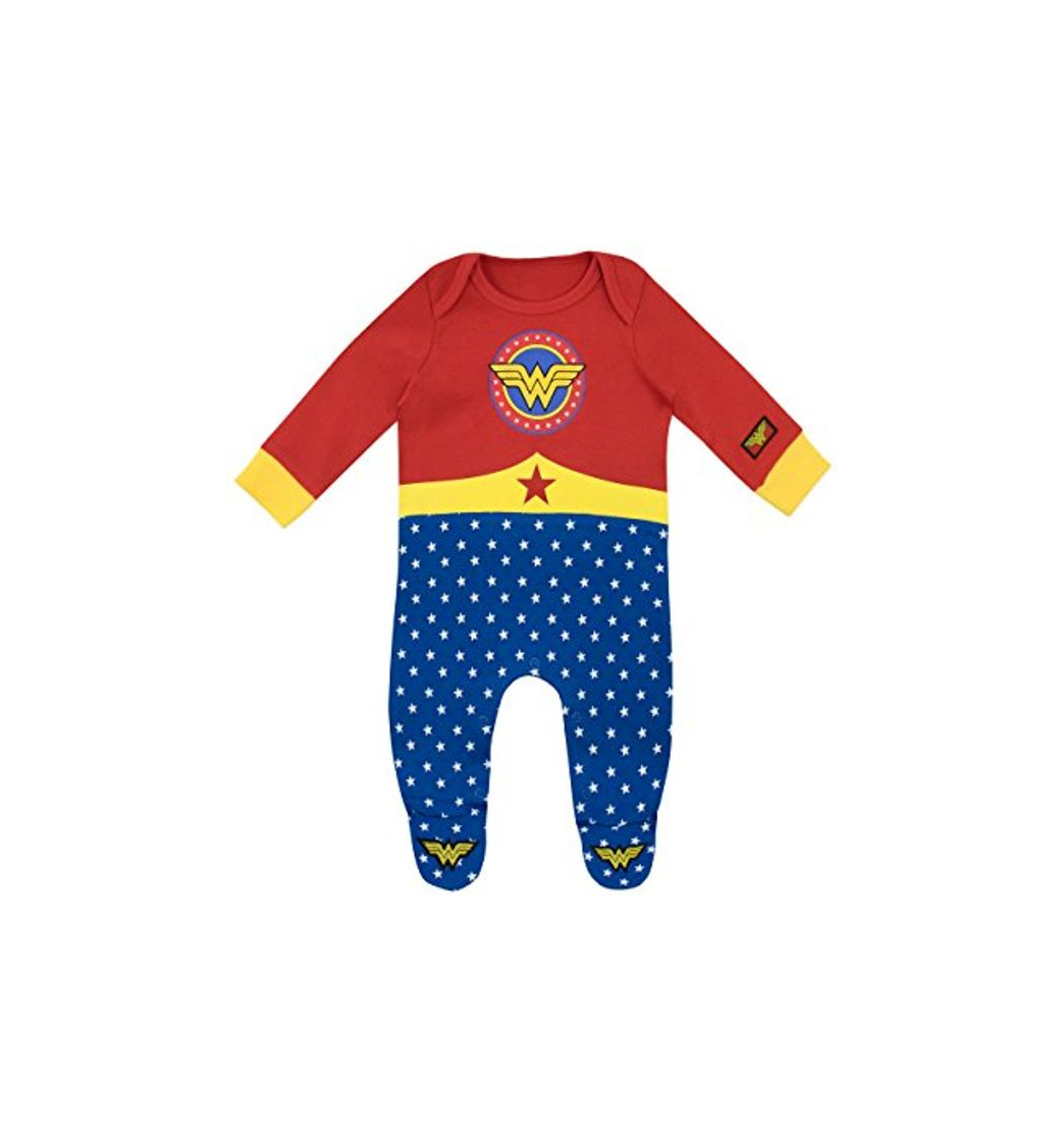 Social Wonder Woman Pijama Entera y Venda para Niñas Bebés Multi 3
