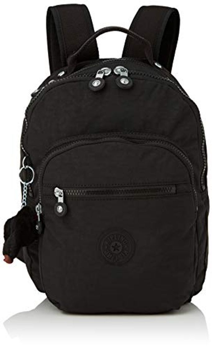 Social Kipling CLAS SEOUL S Mochila escolar, 34 cm, 10 litros, Negro