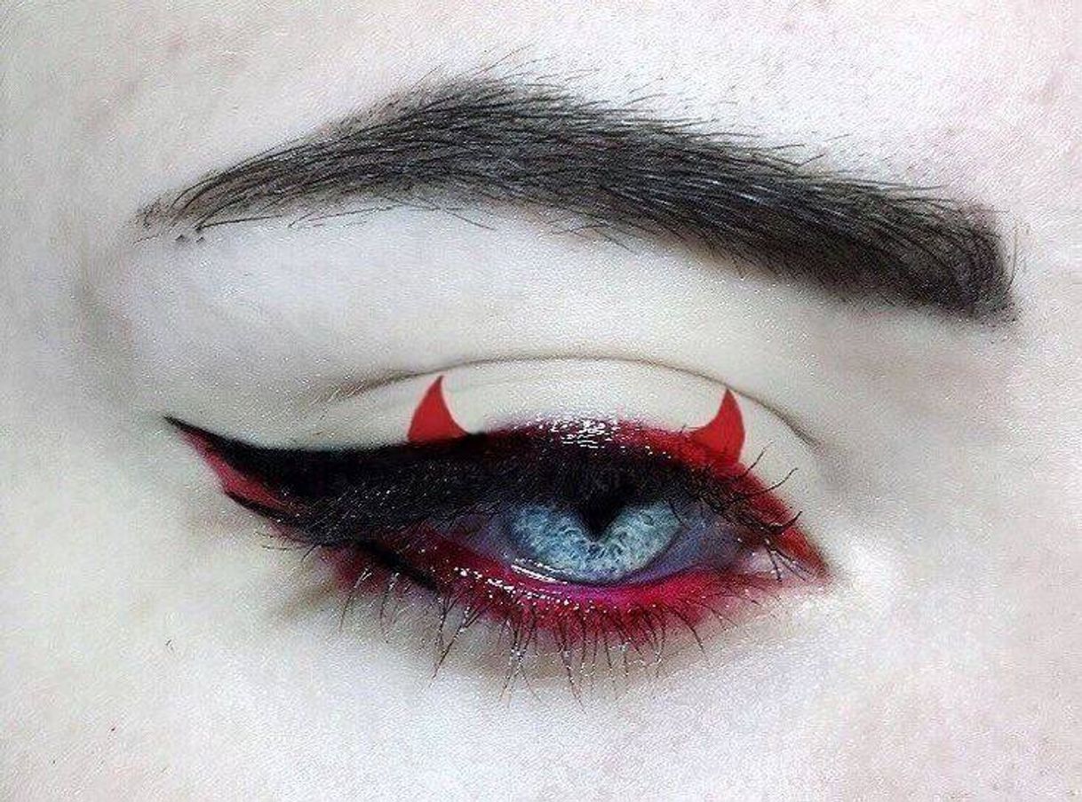 Fashion demon eyes makeup