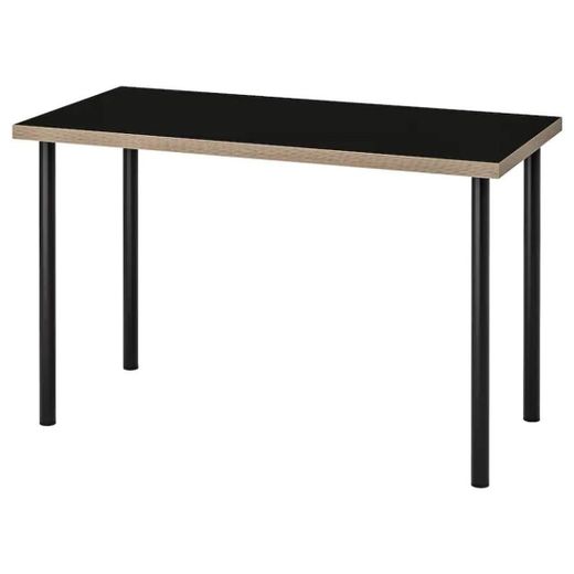 LINNMON Tablero - negro/contrachapado - IKEA
