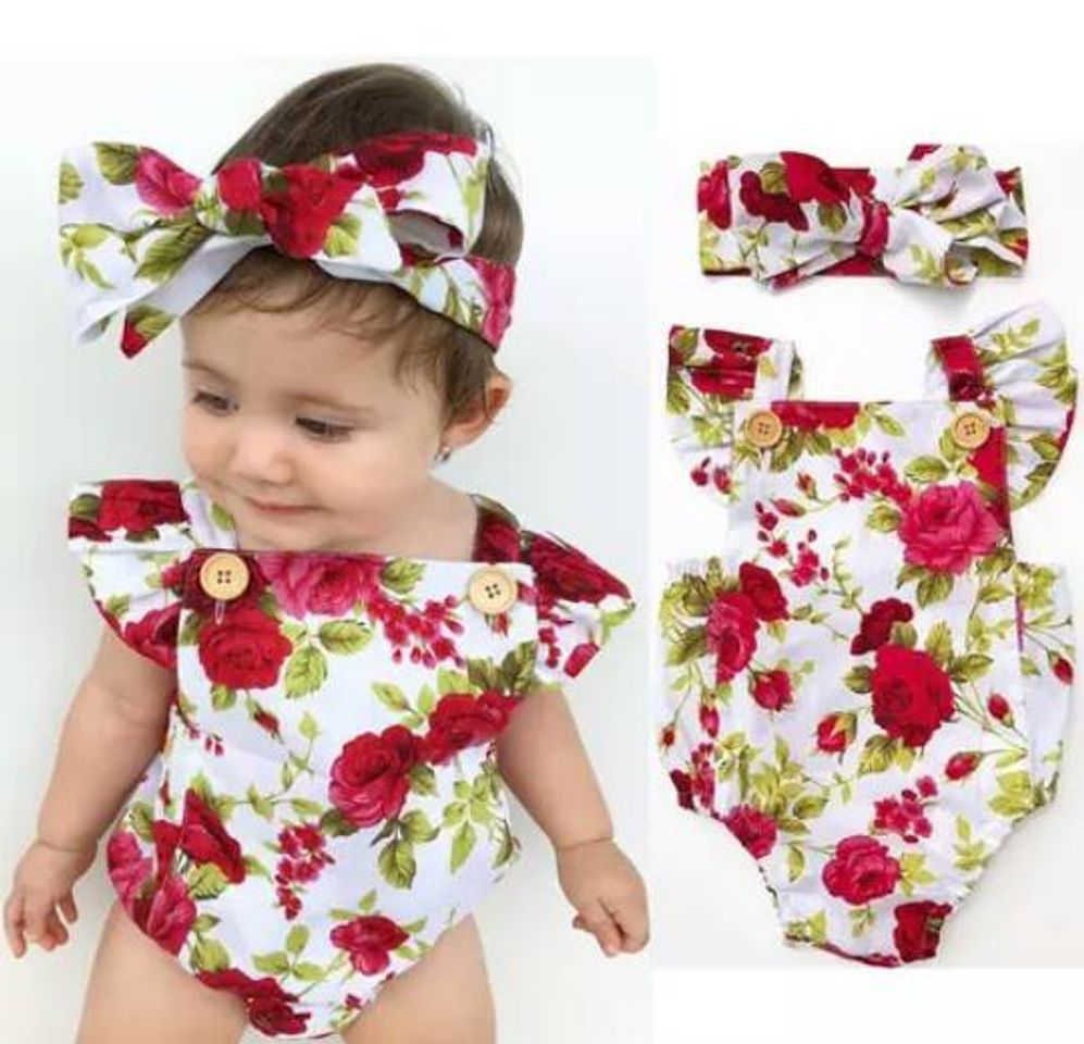 Moda 🌸 Bonito pelele Floral  para niñas 🌸