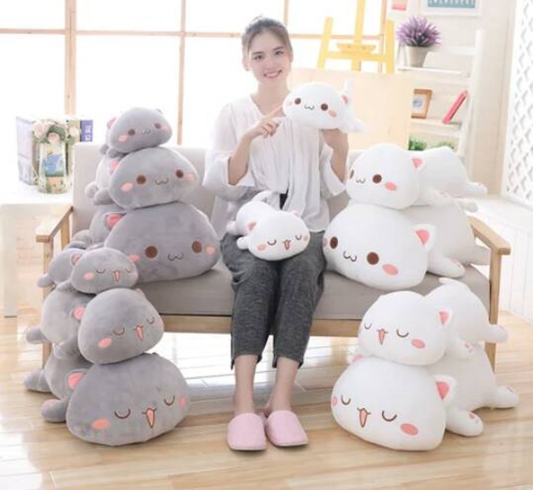 Fashion 💙 Juguetes de peluche Kawaii de gato tumbad💙