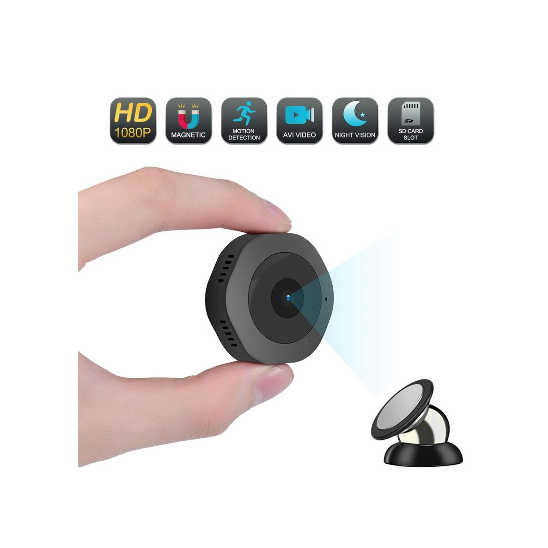 Products ODLICNO Mini cámara de Seguridad WiFi Inalámbrica Cámara Oculta HD 1080P Mini