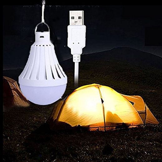 LEDMOMO - Bombilla USB para acampada, portátil, LED, luz nocturna, para casa,