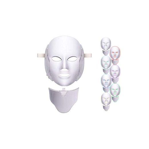 7 Color LED máscara Light Therapypara Cara y Cuello