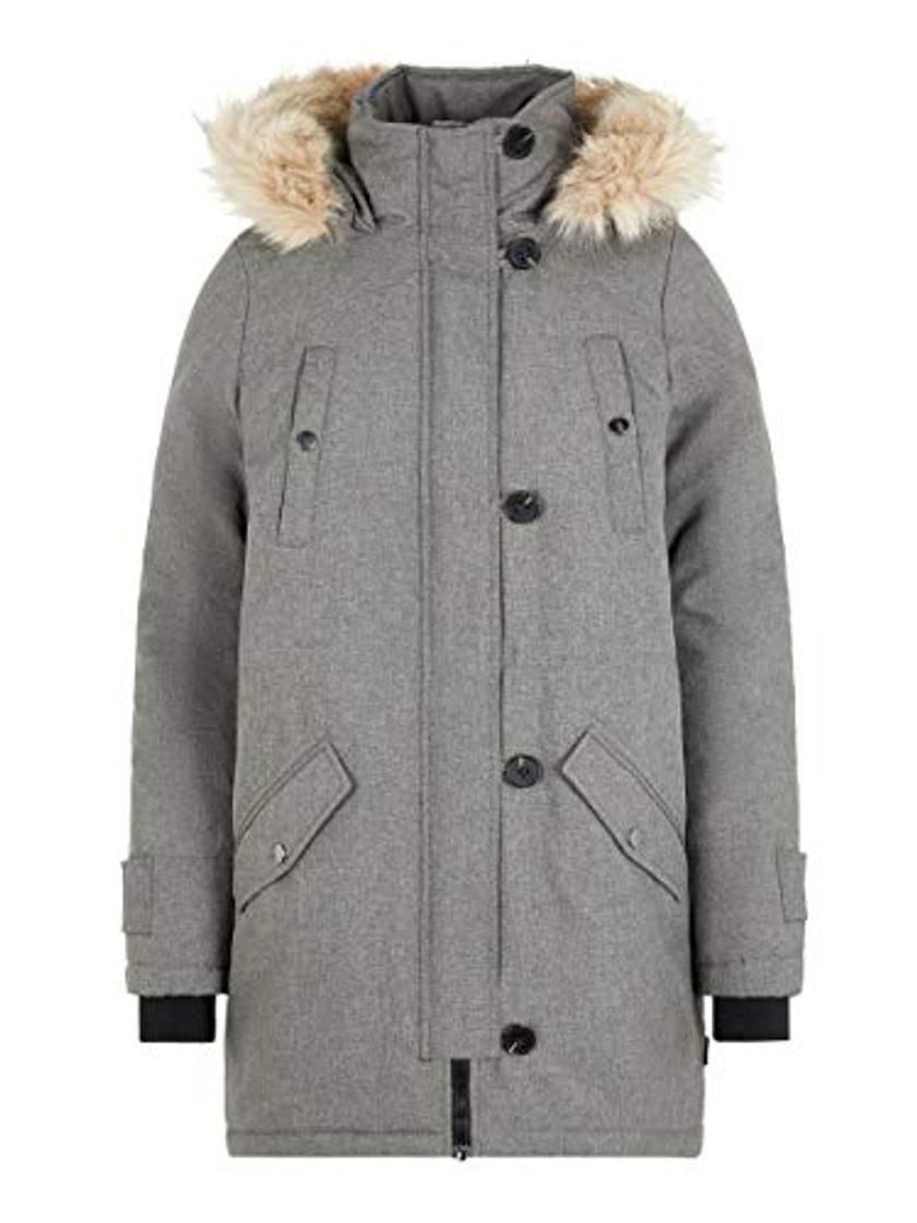 Places Vero Moda Vmexcursion Expedition Aw193/4parka Noos Abrigo, Gris