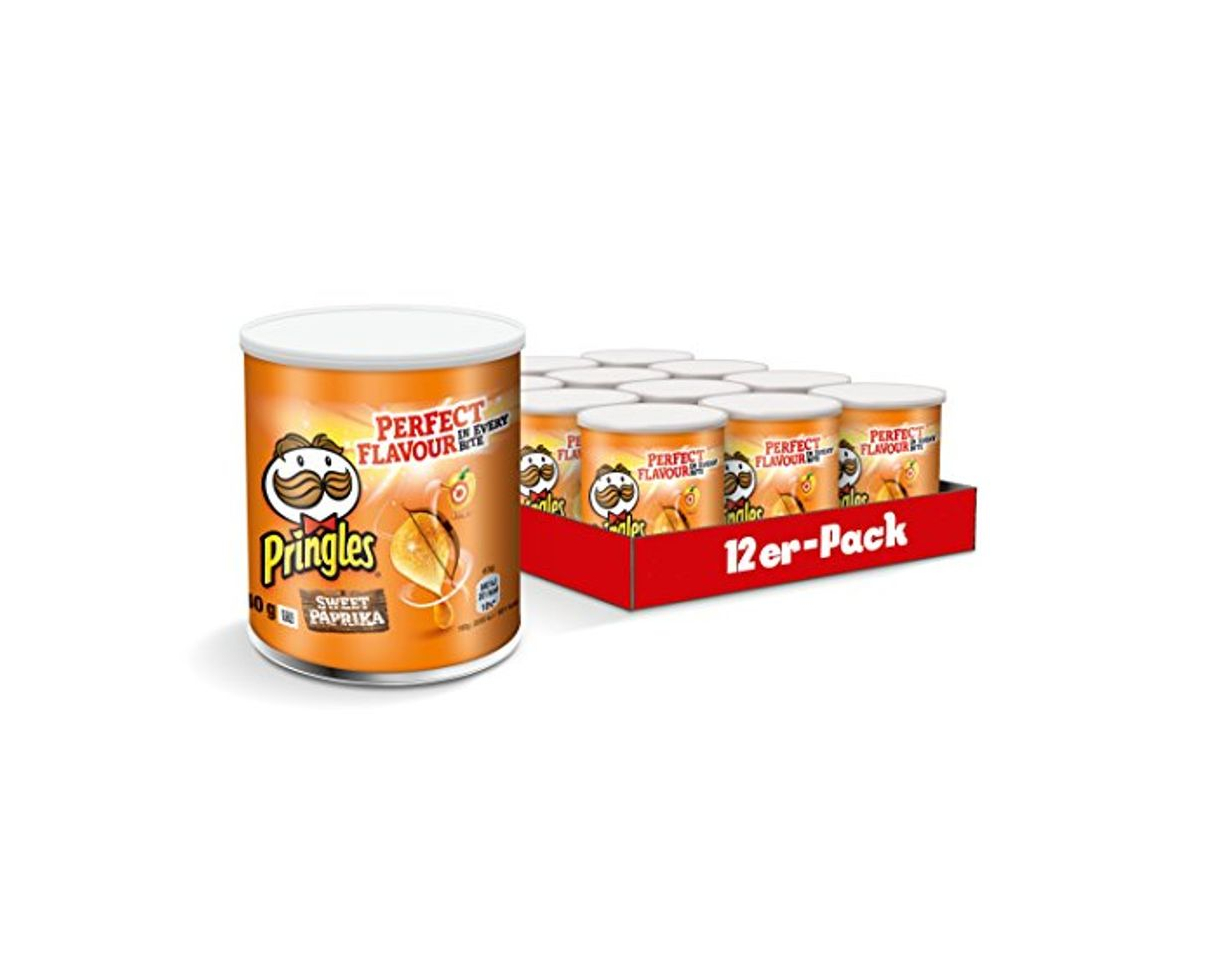 Social Pringles Chips con pimentón - Paquete de 12 x 40 gr -