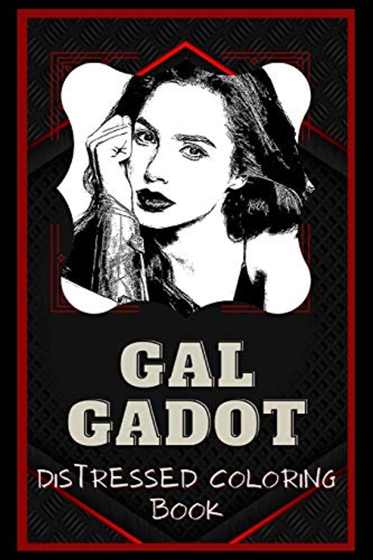 Libros Gal Gadot Distressed Coloring Book: Artistic Adult Coloring Book