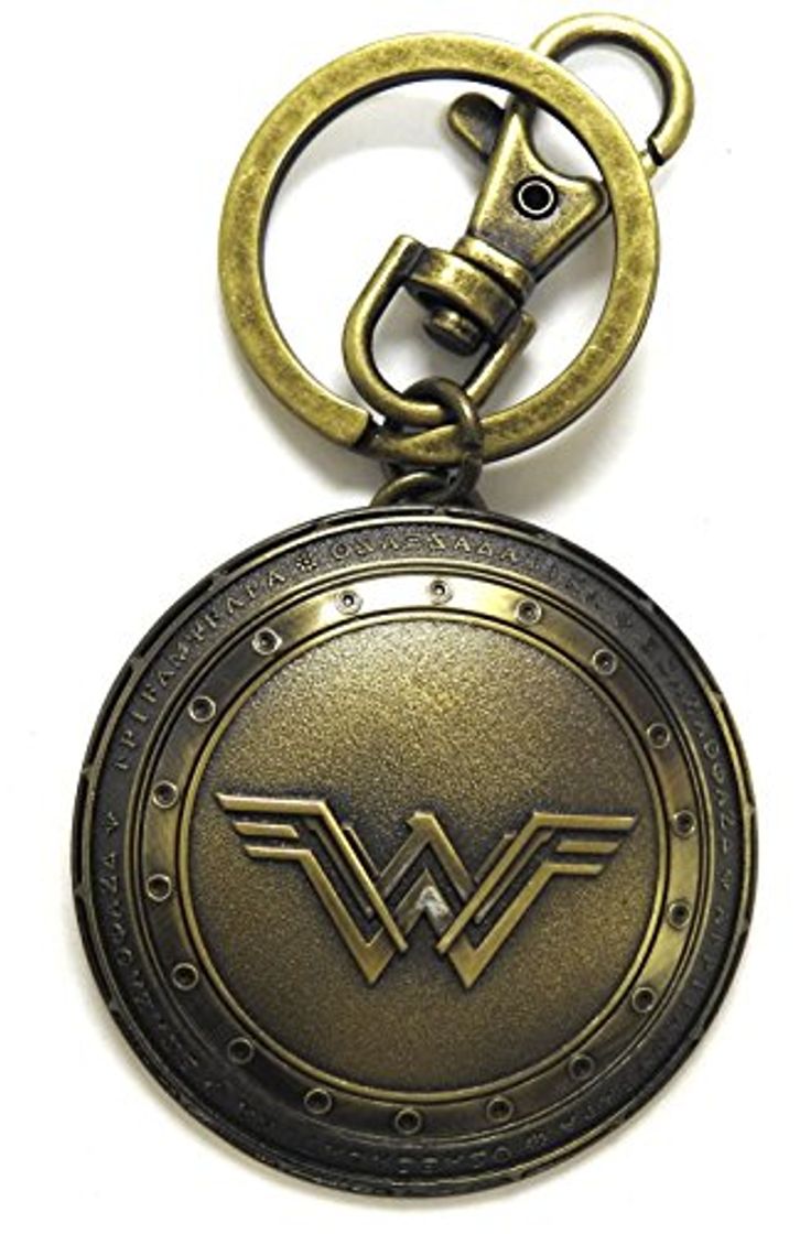 Moda Monogram-Llavero Escudo Wonder Woman 6CM DC Comics, Multicolor, No Aplica