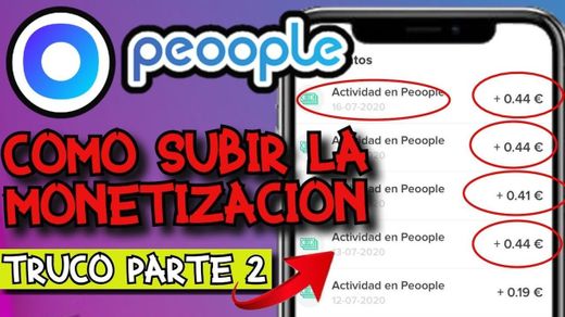 ¿Cómo monetizar más en Peoople? 🤑 - YouTube