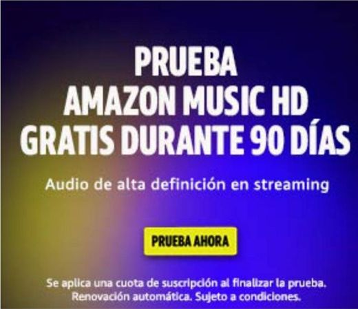 90 Días Gratis de Amazon musica