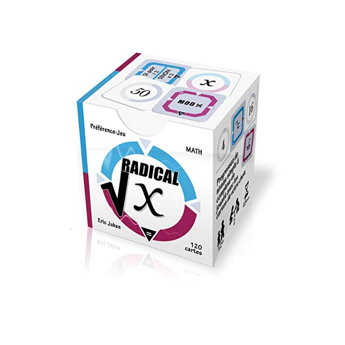 Juego Radical-X - Juego de cartas matemáticas y juego de mesa de reflexión