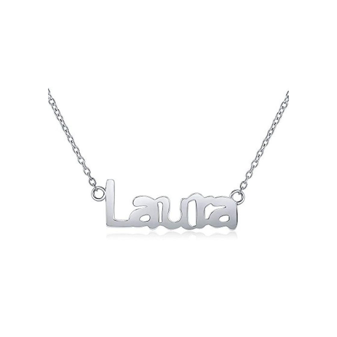 Fashion Collar con Nombre Laura Plata de Ley 925