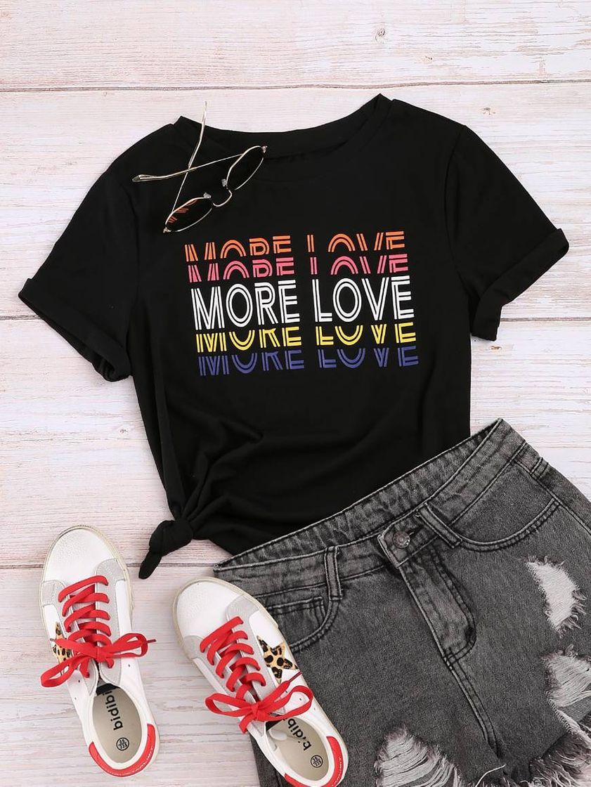 Moda Camiseta - More Love