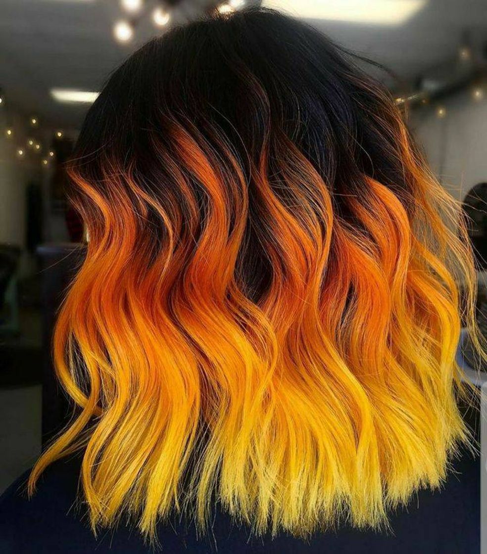 Fashion Cabelo com luzes colorida