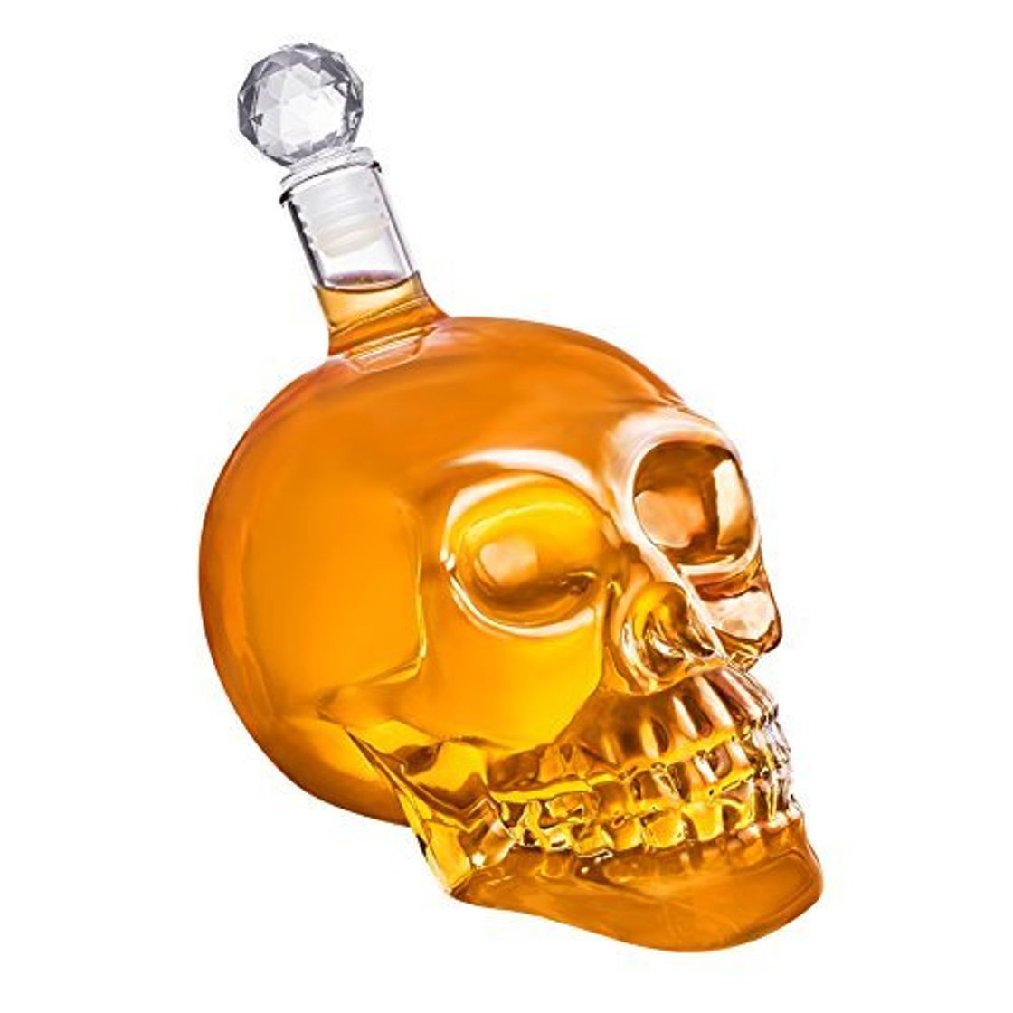 Social Jarra de calavera - Frasco de vidrio con forma de calavera y