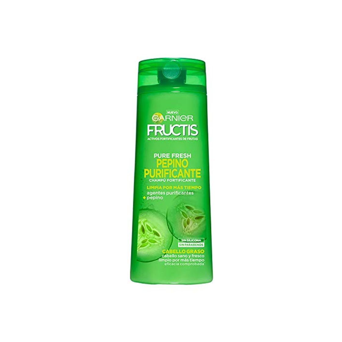 Product Garnier Fructis Champú Pure Fresh Pepino Purificante