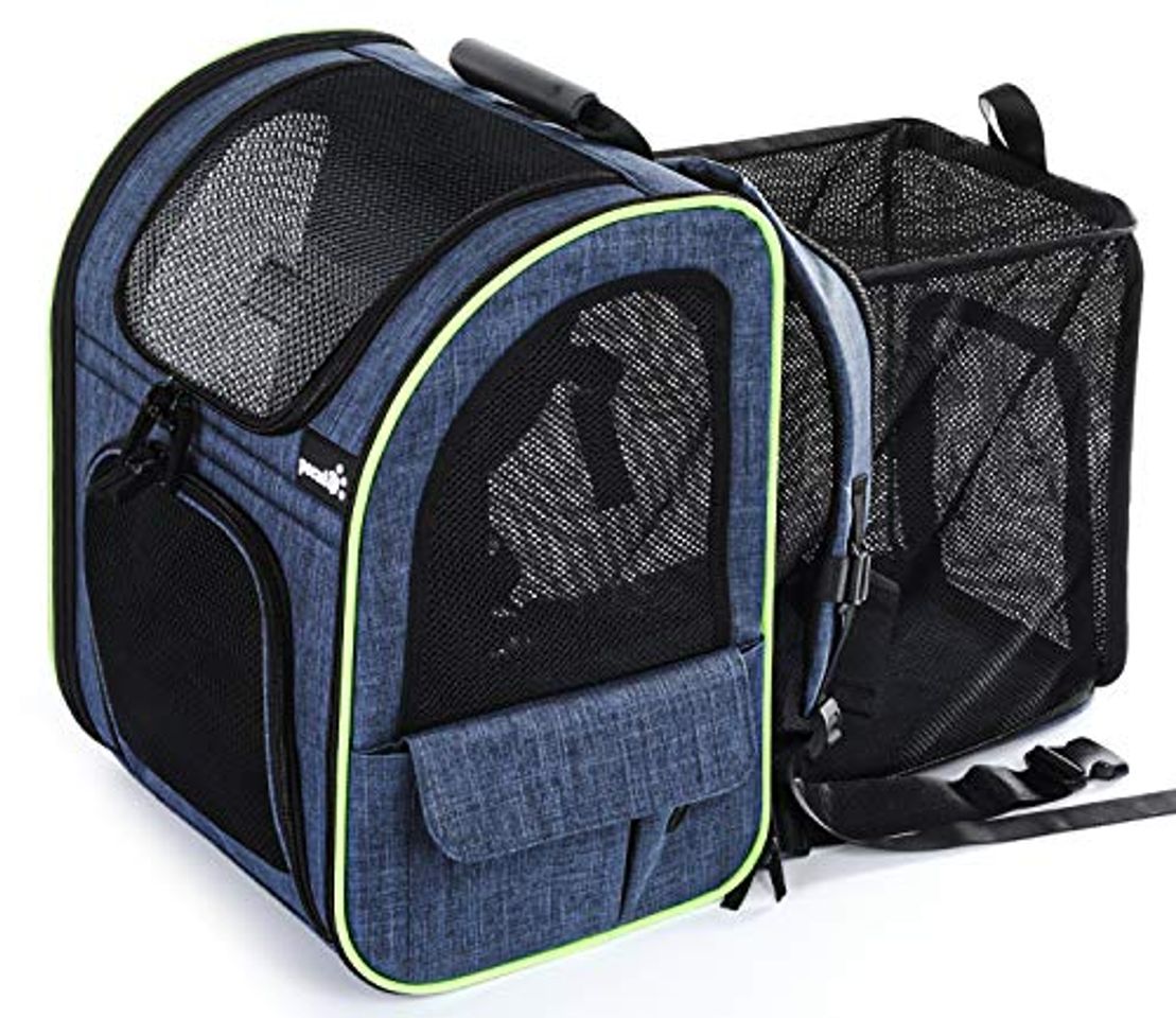 Productos Pecute Transportin Gato Mochilas para Gatos y Perro Bolsa para Mascotas Expandible