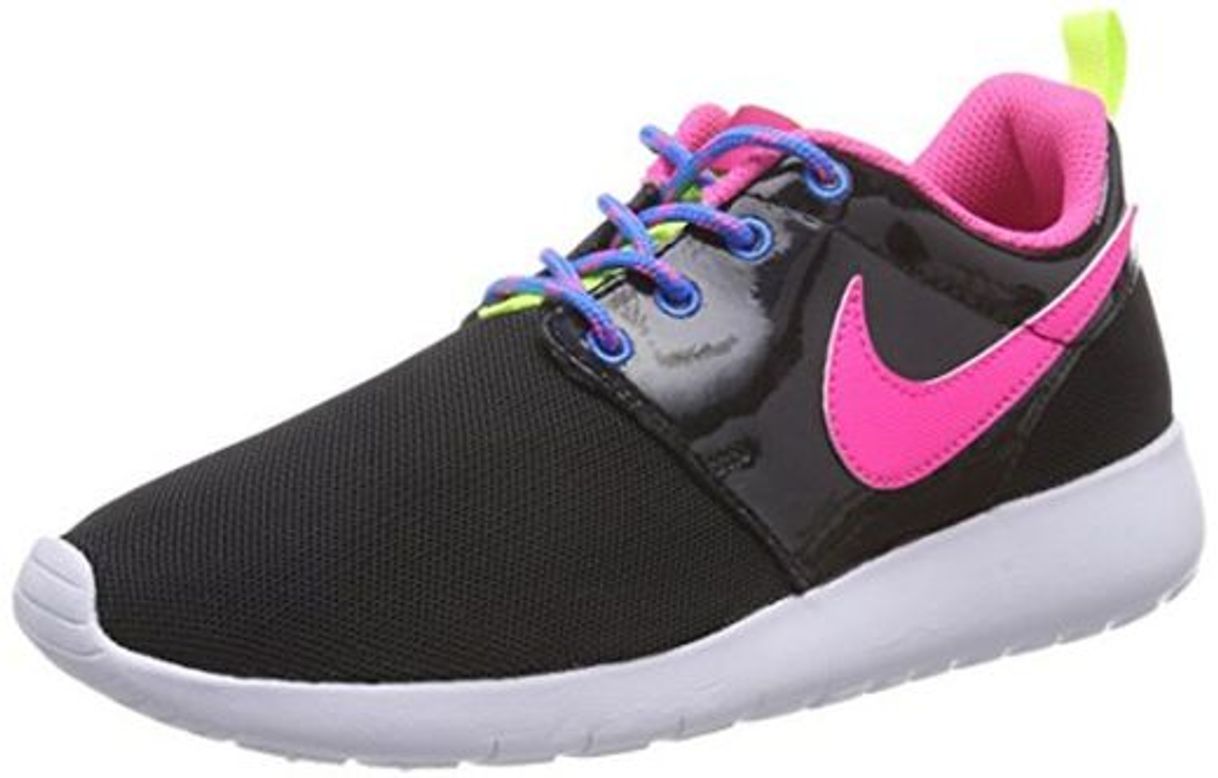 Fashion Nike Roshe One GS 599729-011, Zapatillas Unisex Niños, Negro/Rosa/Blanco