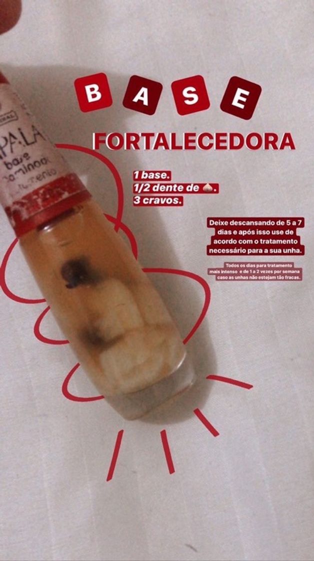 Product Base fortalecedora caseira 