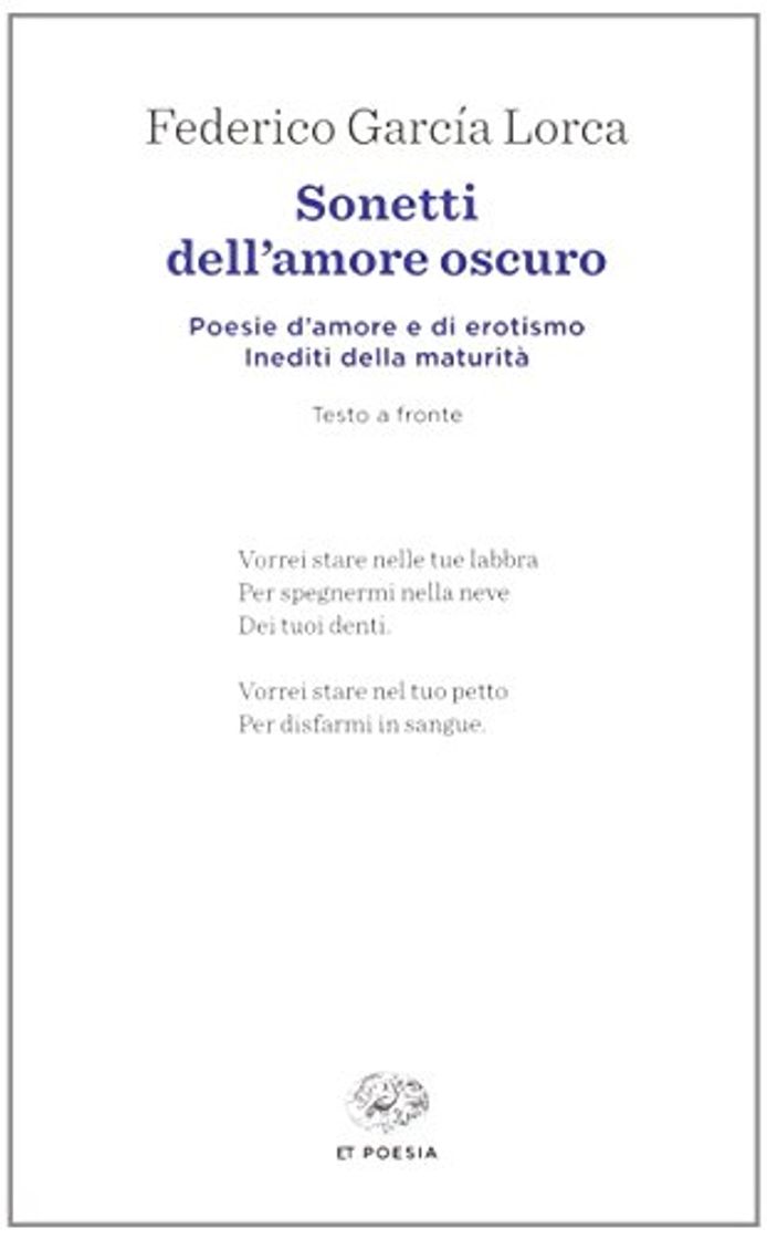 Libro Sonetti dell'amore oscuro. Testo spagnolo a fronte