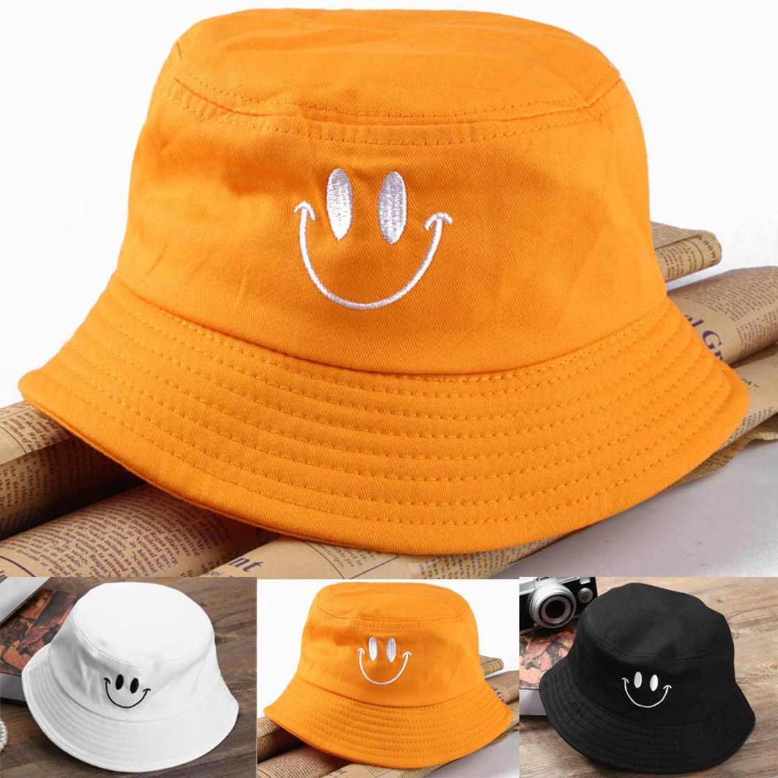 Fashion Sombrero del Pescador Algodón Plegable Bucket Hat Unisex Al Aire Libre Proteccion