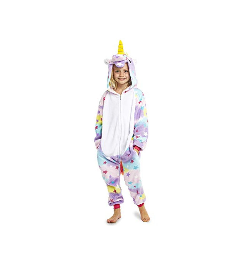 Moda CityComfort Pijamas Enteros de Animales Niños de Una Pieza Suaves, Disfraz Unicornio