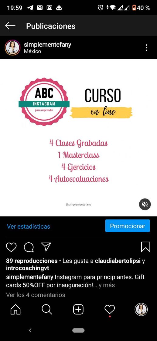 Fashion Curso Instagram para emprendores.