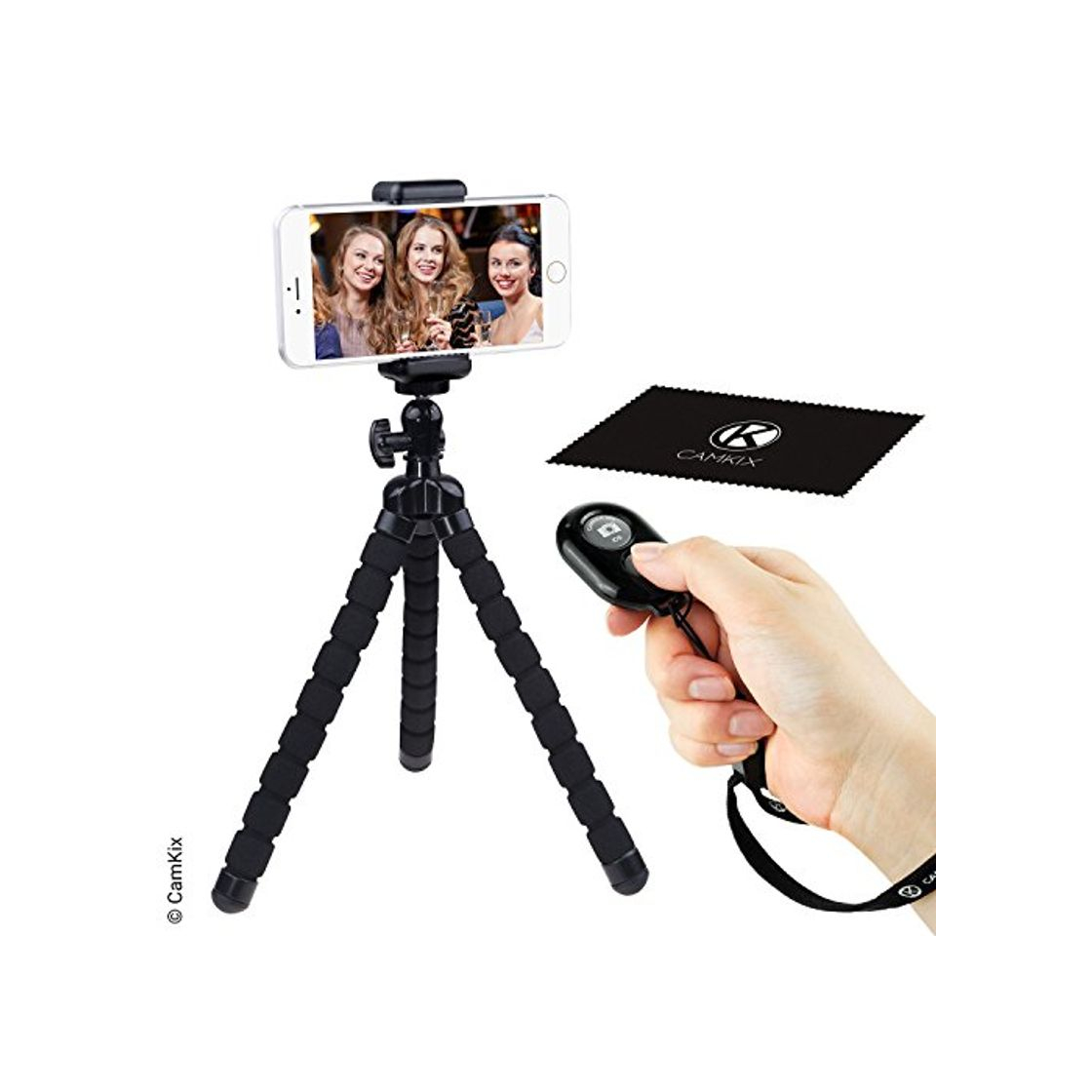 Product Telefono Celular Flexible Tripode y Bluetooth Control Remoto para Camara Obturador -