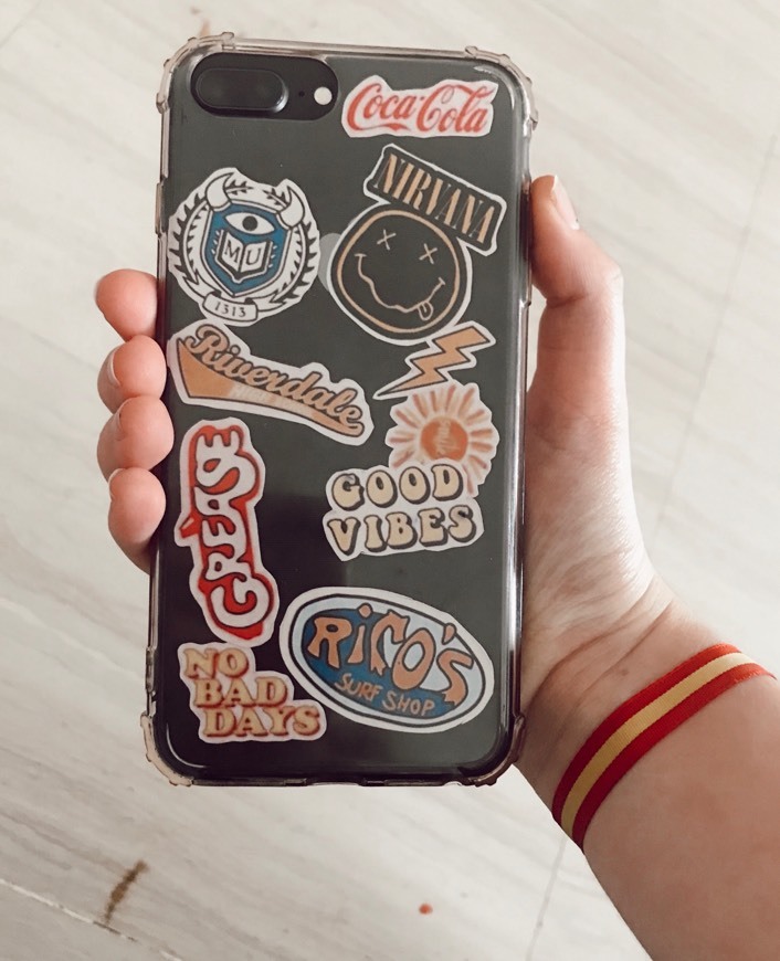 Moda Funda iPhone stickers