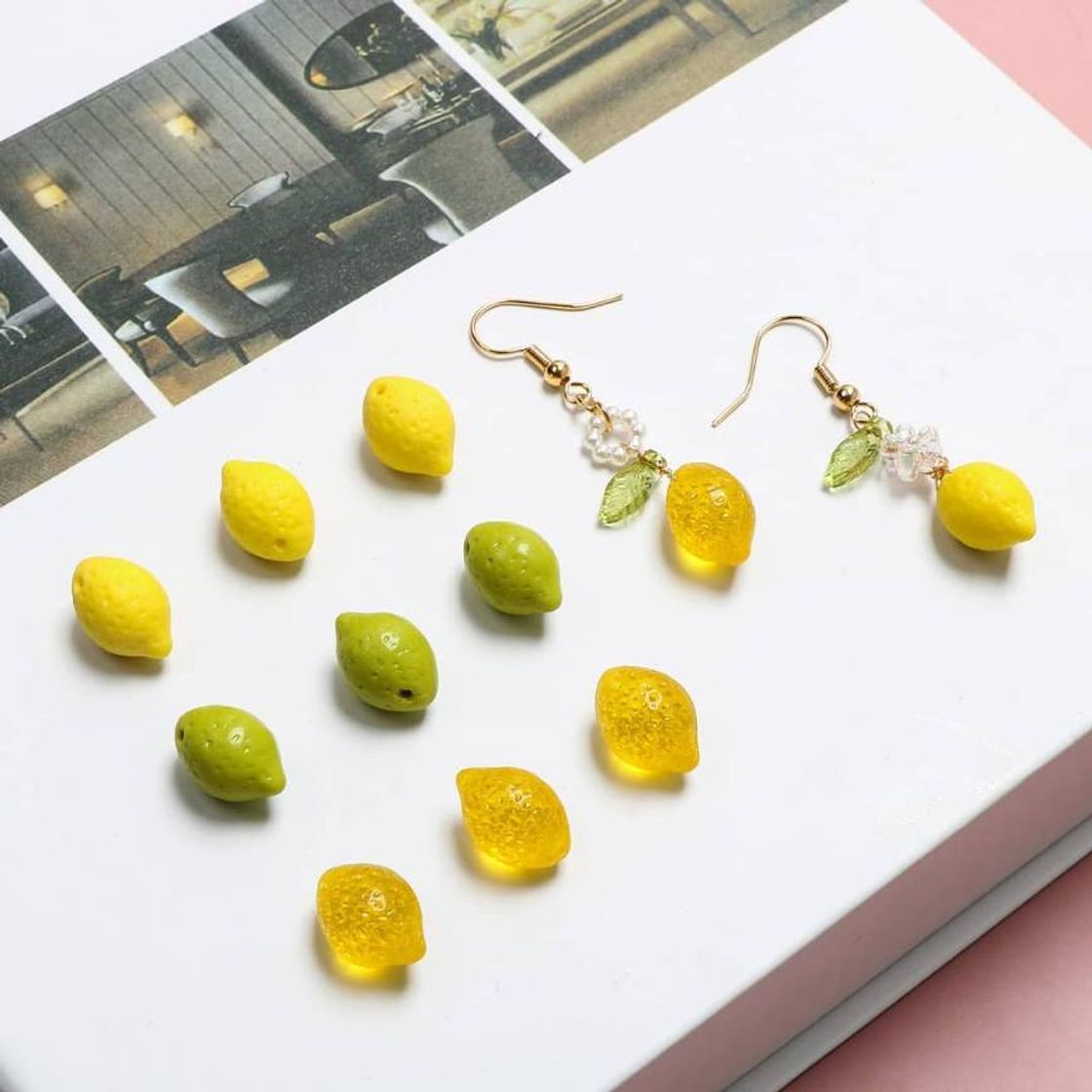 Moda Aretes de limones