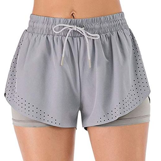 iClosam Pantalones Deportivo Corto Mujer