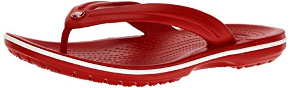 Social Crocs Crocband Flip, Chanclas Unisex-Adult, Red, 42