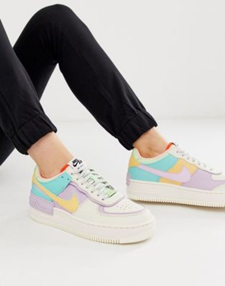 Fashion Zapatillas Nike air Force pastel las amoo