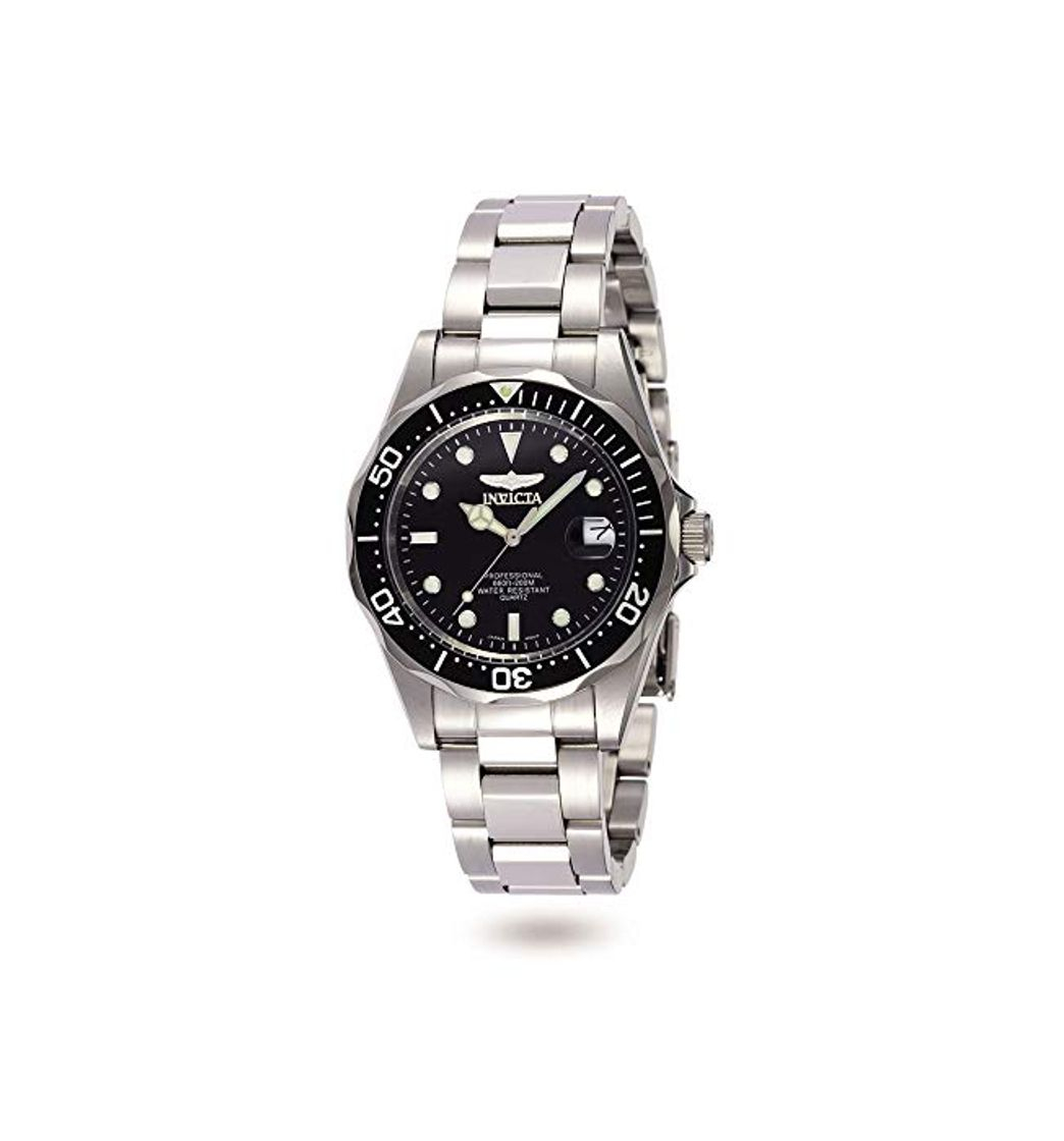 Moda Invicta 8932 Pro Diver Reloj Unisex acero inoxidable Cuarzo Esfera negro