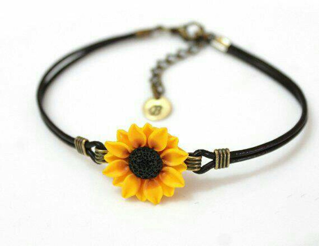 Moda •Pulseira com girassol•