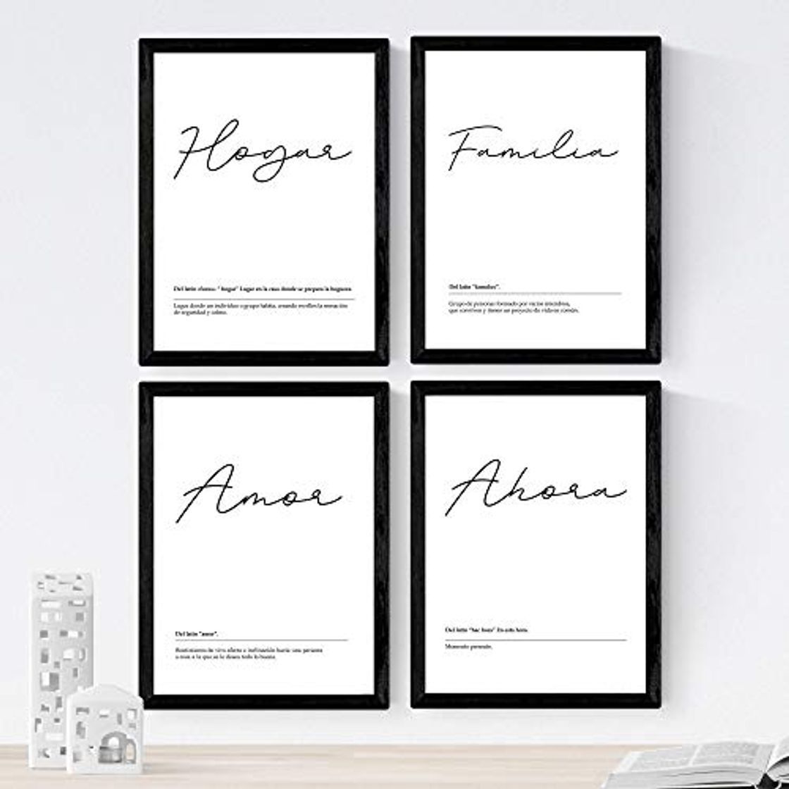 Social Nacnic Set de 4 láminas de Palabras Mi Hogar