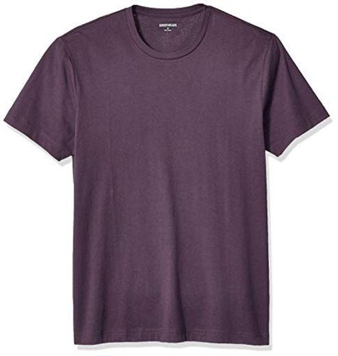 Goodthreads Short-Sleeve Crewneck Cotton T-Shirt fashion-t-shirts, Púrpura profundo, US L