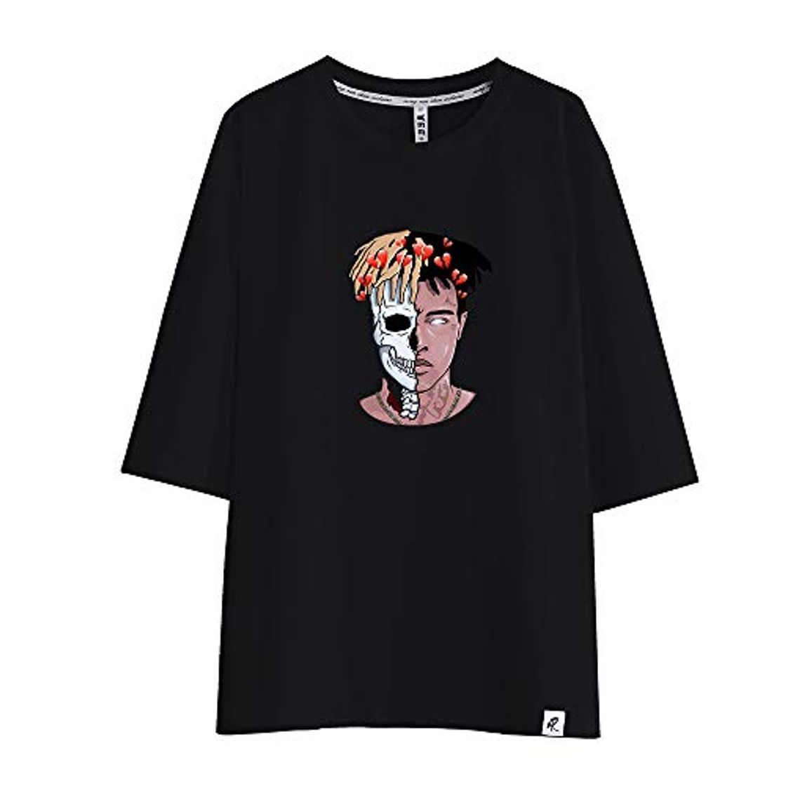 Product Xxxtentacion Camisetas Cozy Top Round Neck Classic Sports T-Shirt Popular Manga Corta