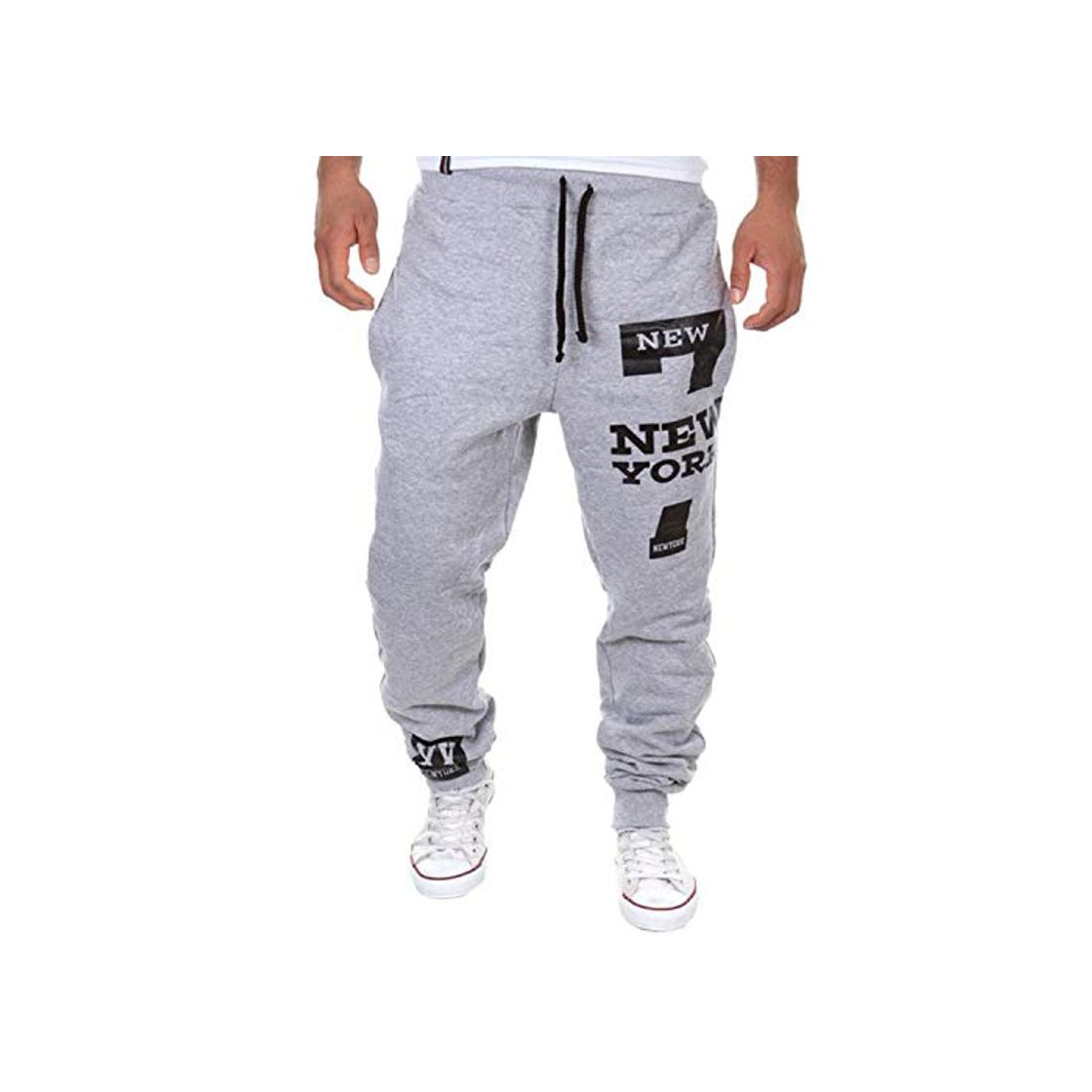 Social BSbattle Brand - Pantalones de chándal para hombre con impresión de letras