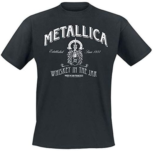 Metallica Whiskey In The Jar Hombre Camiseta Negro L, 100% algodón, [Effekte/Besonderheiten]