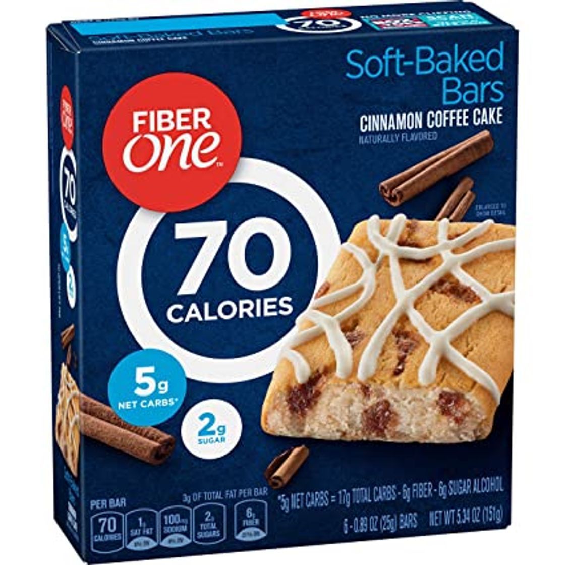 Productos Fiber One Canela y Café 