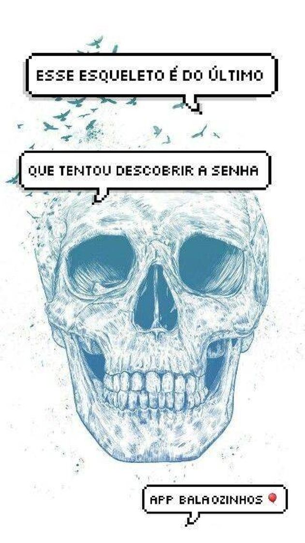 Tela de bloqueio do esqueleto